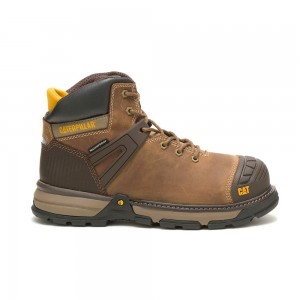 Botas Caterpillar Excavator Superlite Waterproof Soft Toe Hombre Beige Oscuro | 8617-OVDIQ