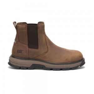 Botas Caterpillar Exposition Chelsea Alloy Toe Hombre Negras | 3184-WSVPD