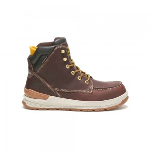 Botas Caterpillar Impact Waterproof Carbon Composite Toe Hombre Marrones | 6035-UECRG