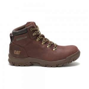 Botas Caterpillar Mae Steel Toe Waterproof Mujer Marrones | 1294-FUGSW