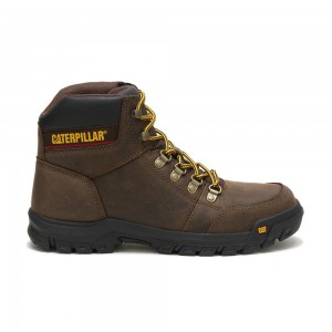 Botas Caterpillar Outline Hombre Marrones | 0612-TMAFQ