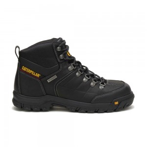 Botas Caterpillar Threshold Waterproof Steel Toe Hombre Negras | 5296-AKDGW
