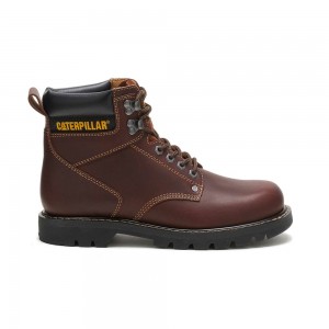 Botas Caterpillar comfortable Hombre Marrones | 5287-PBYRV