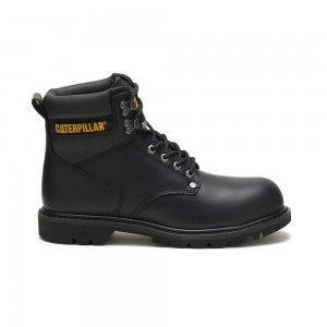 Botas Caterpillar steel toe, comfortable, safety Hombre Negras | 5128-BLHDZ