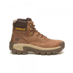 Botas Caterpillar steel toe, comfortable, Botas Con Punta De Acero, safety Hombre Marrones Claro | 4720-AOQBY