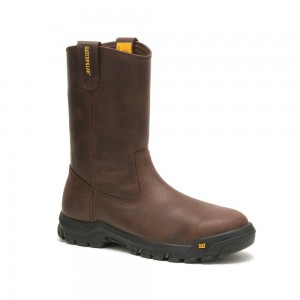 Botas Con Punta De Acero Caterpillar Drawbar Hombre Marrones | 0194-XJEGB