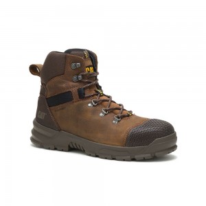 Botas Seguridad Caterpillar Accomplice X Waterproof Hombre Marrones | 0479-PAGNH