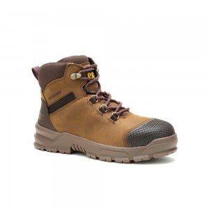 Botas Seguridad Caterpillar Accomplice X Waterproof Steel Toe Mujer Marrones | 1893-GUTZN