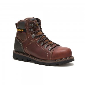 Botas Seguridad Caterpillar Alaska 2.0 Hombre Marrones | 5126-DMZTG
