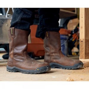 Botas Seguridad Caterpillar Drawbar Steel Toe Hombre Marrones | 5086-SZRDW