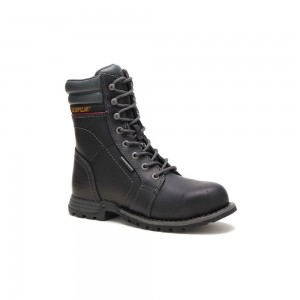 Botas Seguridad Caterpillar Echo Waterproof Steel Toe Mujer Negras | 1593-LHVDR