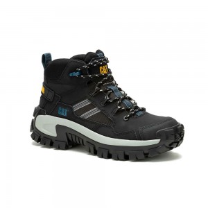Botas Seguridad Caterpillar Invader Mid Vent Composite Toe Hombre Negras | 0328-OKNMZ