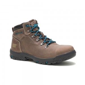 Botas Seguridad Caterpillar Mae Steel Toe Waterproof Mujer Marrones | 6753-RZCDB