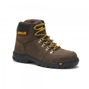 Botas Seguridad Caterpillar Outline Steel Toe Hombre Marrones | 9048-GSAOR