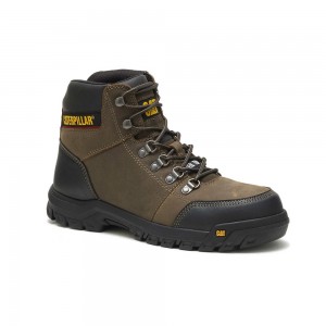 Botas Seguridad Caterpillar Outline Steel Toe Hombre Gris Oscuro | 9158-DXOIJ