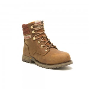 Botas Seguridad Caterpillar Paisley 6 Steel Toe Mujer Negras | 8054-GLKYI