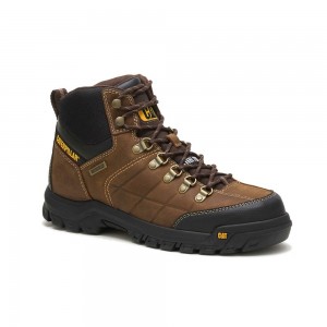 Botas Seguridad Caterpillar Threshold Waterproof Steel Toe Hombre Marrones | 8561-XMWIO