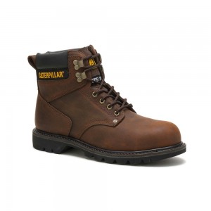 Botas Seguridad Caterpillar comfortable Hombre Marrones Oscuro | 7934-ZAIGP