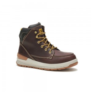 Botas de Trabajo Caterpillar Impact Waterproof Hombre Marrones | 2508-CTSVG
