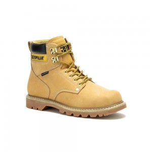 Botas de Trabajo Caterpillar Second Shift Waterproof Hombre Naranjas | 2083-FTKSI