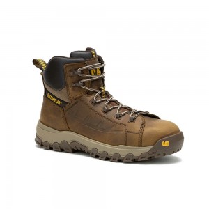 Botas de Trabajo Caterpillar Threshold Rebound Waterproof Hombre Marrones | 0243-CDXVU