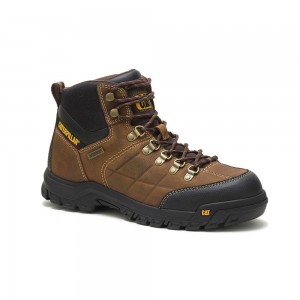 Botas de Trabajo Caterpillar Threshold Waterproof Hombre Marrones | 3680-TCVBW