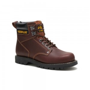 Botas de Trabajo Caterpillar comfortable Hombre Marrones | 9865-NQIUK