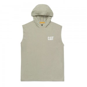 Camiseta Caterpillar Hooded Sleeveless Hombre Negras | 5186-MXUGF