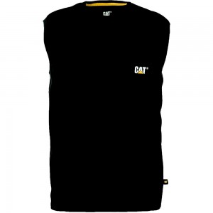 Camiseta Caterpillar Trademark Sleeveless Pocket Hombre Negras | 2784-EIHOK