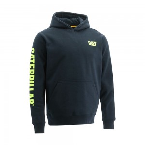 Sudadera con Capucha Caterpillar Trademark Banner Hombre Azul Marino | 0847-CYGQR