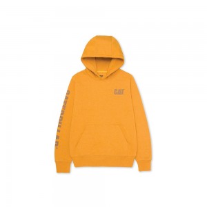 Sudadera con Capucha Caterpillar Trademark Banner Pull Over Mujer Moutarde Amarillo | 9637-JVZGY