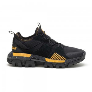 Zapatillas Caterpillar casual Hombre Negras Amarillo | 6219-KOWDP