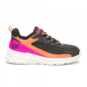 Zapatos Seguridad Caterpillar Streamline Runner Carbon Composite Toe Mujer Negras Rosas | 9854-TQZUS