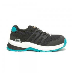 Zapatos Seguridad Caterpillar Streamline 2.0 Composite Toe Mujer Negras Turquesa | 9763-OAFXR