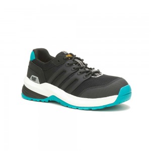 Zapatos de Trabajo Caterpillar Streamline 2.0 Mujer Negras Turquesa | 6172-BKSMN