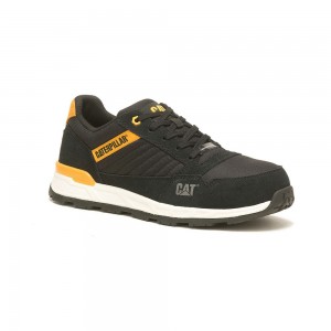 Zapatos de Trabajo Caterpillar Venward Composite Toe Hombre Negras Amarillo | 6478-HPFRQ