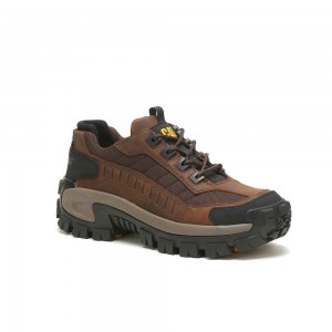Zapatos de Trabajo Caterpillar steel toe Hombre Marrones Oscuro | 7095-CEUOV